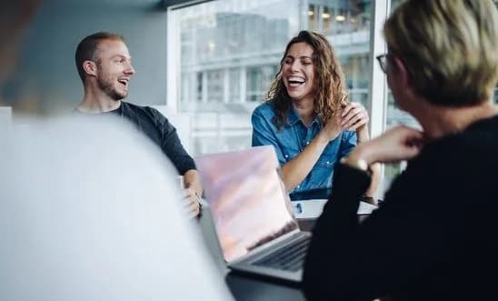 A calm executive working session at a boardroom table