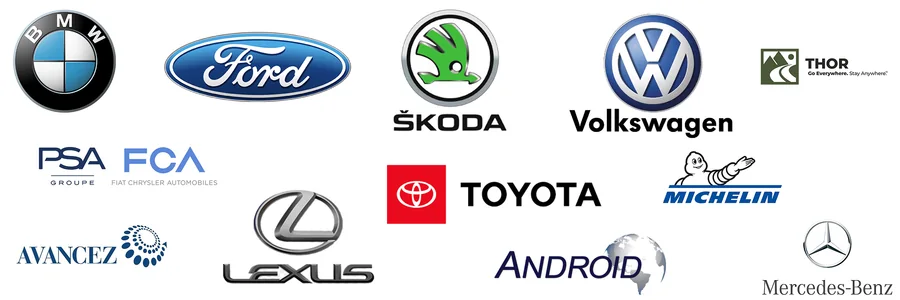 Automotive experience logo montage